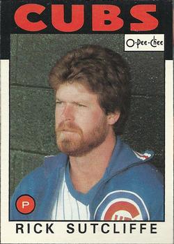 1986 O-Pee-Chee Baseball Cards 330     Rick Sutcliffe